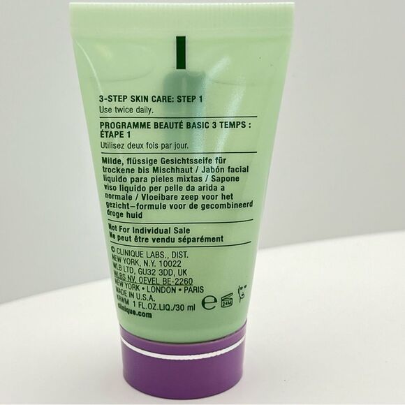 🦋$5 ~ All About Clean ~ Liquid Facial Soap Mild ~ Clinique ~ NEW - Picture 2 of 4